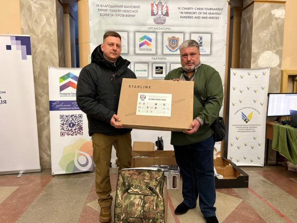У Львові на благодійному шаховому турнірі зібрали кошти на Starlink для ЗСУ